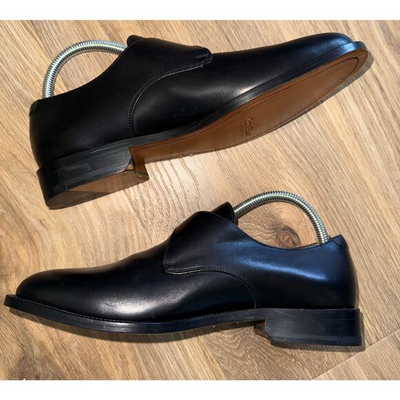 Cole Haan Monk Strap Buckle Leather Dressy Shoes Black Men's - Size 8.5 - X6 - Picture 5 of 12